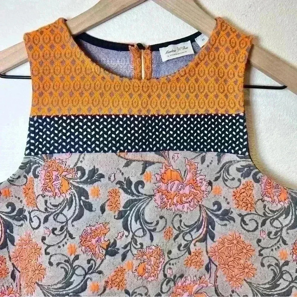 Meadow Rue by Anthropologie Poppy Jacquard Tank Size XS - Picture 4 of 14